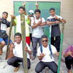 The woodworking class at Marshall Islands High School in a March 2023 file photo. Under a new plan adopted by the Public School System, vocational training such as this are set to get more focus in the public high schools. Photo: Wilmer Joel.