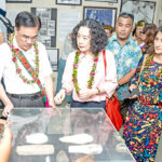 Culture and Internal Affairs Secretary Brenda Alik, right, and Alele Museum staff welcomed the delegation from the Taiwan Council of Indigenous Peoples last week. Photo: Chewy Lin.