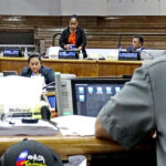 A Nitijela session during the question and answer period in a late August meeting. Photo: Hilary Hosia.