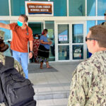 During the recent Pacific Partnership planning team visit to Majuro, members the team met with Majuro hospital Chief of Medical Staff Dr. Robert Maddison to discuss the logistics of the upcoming visit by the US Navy hospital ship USNS Mercy. Photo: John Phillips.