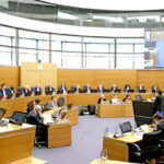 Marshall Islands Climate Envoy Kathy Jetnil-Kijiner speaks the International Tribunal for the Law of the Sea (ITLOS) in Hamburg, Germany late last month.