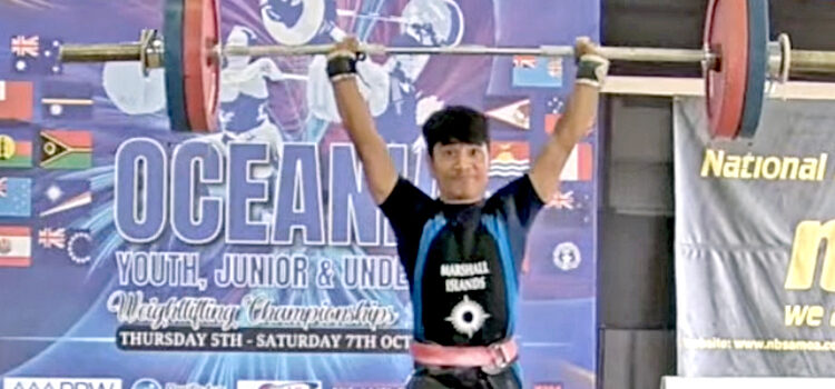 RMI lifter sparkles in Apia