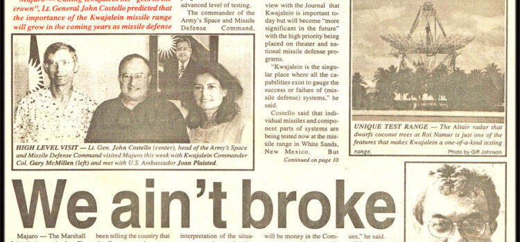 Kwajalein ‘is the gem’,