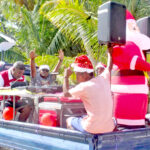 One of several floats that participated in the Christmas parade on Wotje Atoll. Photo: Melinda Tomeing.