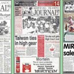 Front pages from 1986, 1998, and 2009.
