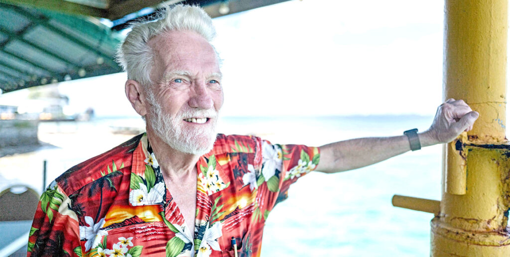 Oregon native Loyd Henion during a visit to Majuro in early January this year. Photo: Wilmer Joel.
