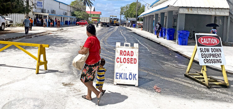 Ebeye road upgrade