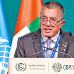 Former Member of Parliament from Ebon Atoll John Silk, speaking at COP28 in Dubai last December. Nitijela unanimously approved Silk as the RMI’s new ambassador to the United Nations in New York. Photo: Chewy Lin.