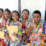 Happy students at the Rita Elementary School honors assembly on June 7. Photo: Wilmer Joel.