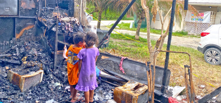 Fire leaves family homeless