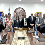 Nauru Airlines delegation recently met with President Hilda Heine, center, and members of the Cabinet and the RMI Aviation Task Force.