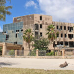 The long-unused Marshall Islands capital building has been an eyesore in Majuro for many years. It is now slated for demolition. Photo: Kelly Lorennij.
