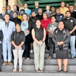 Participants outside the Marshall Islands Resort during the one-week training led by the US Drug Enforcement Administration and the US Postal Inspection Service.