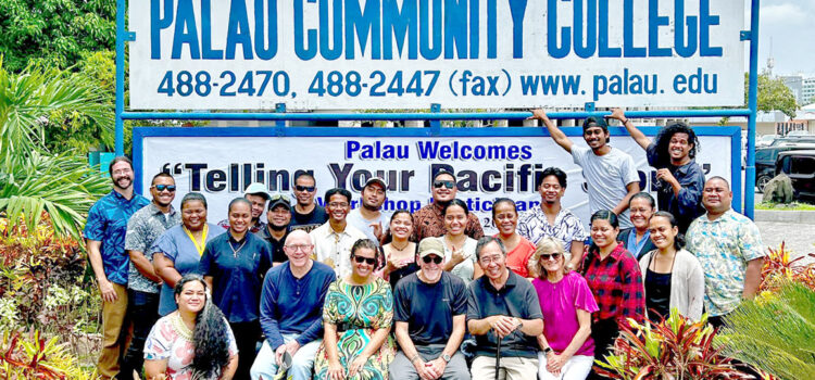 Story telling at media workshop