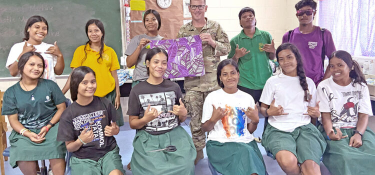 Army team visits Jaluit