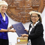 European Union Ambassador to the Marshall Islands Barbara Plinkert delivered her diplomatic credentials to President Hilda Heine in Majuro recently.