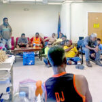 Marshallese USAG-KA Marine Department workers met last weekend to discuss their strategy and strike plan.