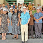 The group that participated in the four-day Transnational Organized Crime Course at the Marshall Islands Resort in late October. It was coordinated by the RMI Office of National Security and the Australian Ambassador to the Marshall Islands Paul Wilson, who is pictured standing front, center. The Australian National University’s Pacific Security College led the training.