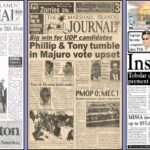 Front pages from 1987, 1999 and 2010.
