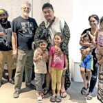 Some of the cast and crew of the second episode of Majuro 5-Oh.