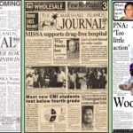 1987, 1999 and 2010 front pages.