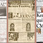 Front pages from 1987, 1999 and 2010.