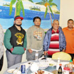 Wrestling Federation representatives from left, Damien Jacklick, Zulu Anjain, Jr., Bremen Leban, Whitney Loeak, Waylon Muller and John Peralta. Photo: Hilary Hosia.