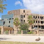The derelict and vandalized capital building will be demolished during February by Pacific International Inc. Photo: Kelly Lorennij.