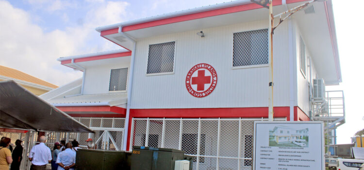 The new Red Cross headquarters building was officially opened January 24 in the Uliga area of Majuro. Photo: Hilary Hosia. Red Cross gets new home