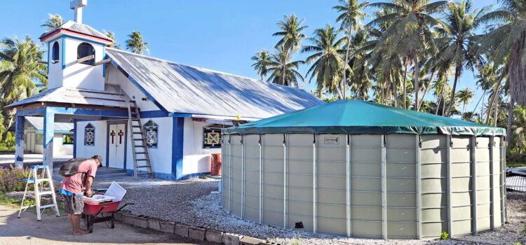 Water storage for remote islands