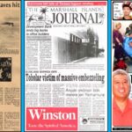 Front pages from 1982, 1991 and 2011.