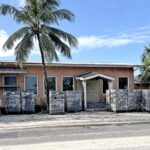 The former grocery store/cafe next to ELM Motors in Delap is being renovated to turn it into the RMI government’s new passport office. Photo: Giff Johnson.