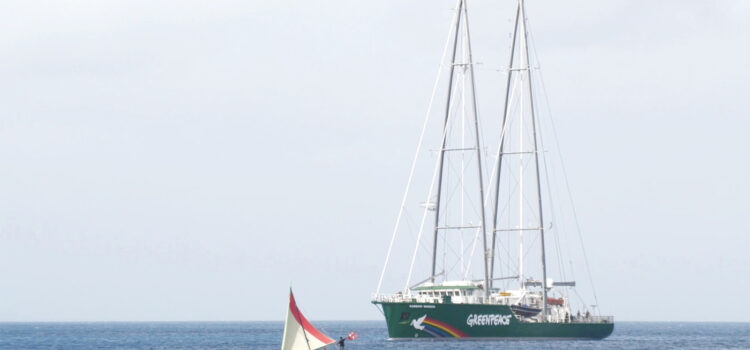 Rainbow Warrior warmly welcomed