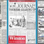Front pages from 1982, 1991 and 2011.