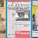 Front pages from 1982, 1991, and 2011.