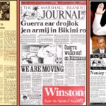 Front pages from 1982, 1991 and 2011.