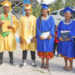 The happy CMI graduates on Wotje at their graduation May 27. Photo: Wilmer Joel.