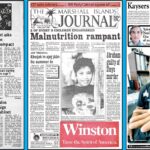 Front pages from 1982, 1991 and 2011.