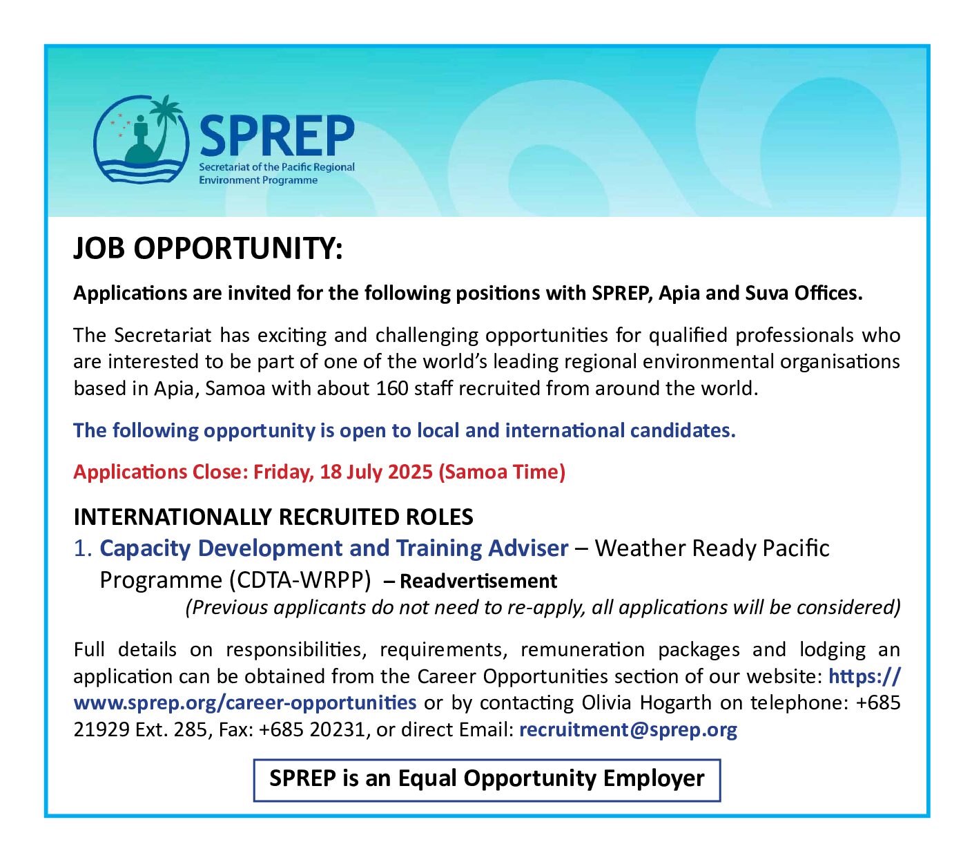 sprep CDTA-WRPP