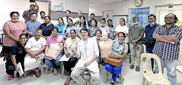 Taiwan’s Shuang Ho Hospital provided a team of experienced doctors to lead critical care trainings at Majuro hospital. Medical staff pictured, from left: Shuang Ho’s pulmonologist Dr. Yun-Kai Yeh and neurosurgeon Dr. Wan-Lin Chen, Majuro hospital surgeon Dr. David Alfred, and Shuang Ho general practitioner Dr. Wei-Hung Wang. Photo: Taiwan Health Center. Taiwan all-in for RMI