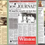 Front pages from 1982, 1991, and 2011.