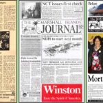 Front pages from 1982, 1991, and 2011.