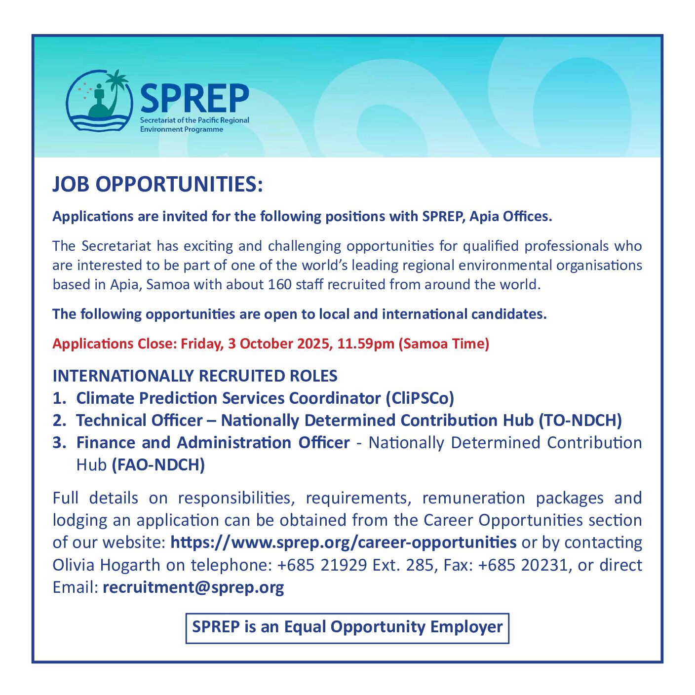 sprep-3-jobs-3Oct