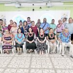 Public School System staff, representatives of CMI and USP, and others joined in the Rebbelib Project launch at PSS headquarters on September 30. Photo: Giff Johnson.