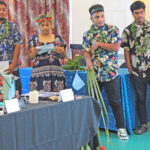 CMI students delivered a thoughtful and energizing presentation to the opening of the Pacific Islands Health Officers Association meeting at Marshall Islands Resort Monday morning. Photo: Giff Johnson.
