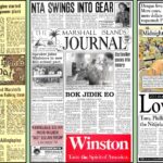Front pages from 1982, 1991 and 2011.