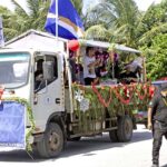 The College of the Marshall Islands had one of a number of floats decked out for the annual Chamber of Commerce-sponsored Christmas parade through Majuro December 13. Photo: Rubon JR Jacklick.