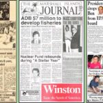Front pages from 1982, 1991 and 2011.