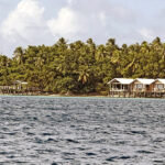 A view of the Bokanbotin Island Getaway from Majuro lagoon. Photo: Karen Earnshaw.