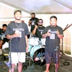 The AIM Band was decked out in their Lomalo shirts during the Lomalo Night Market last Saturday sponsored by the new USDM1 digital currency group and the Office of Commerce and Investment. Photo: Rubon JR Jacklick.